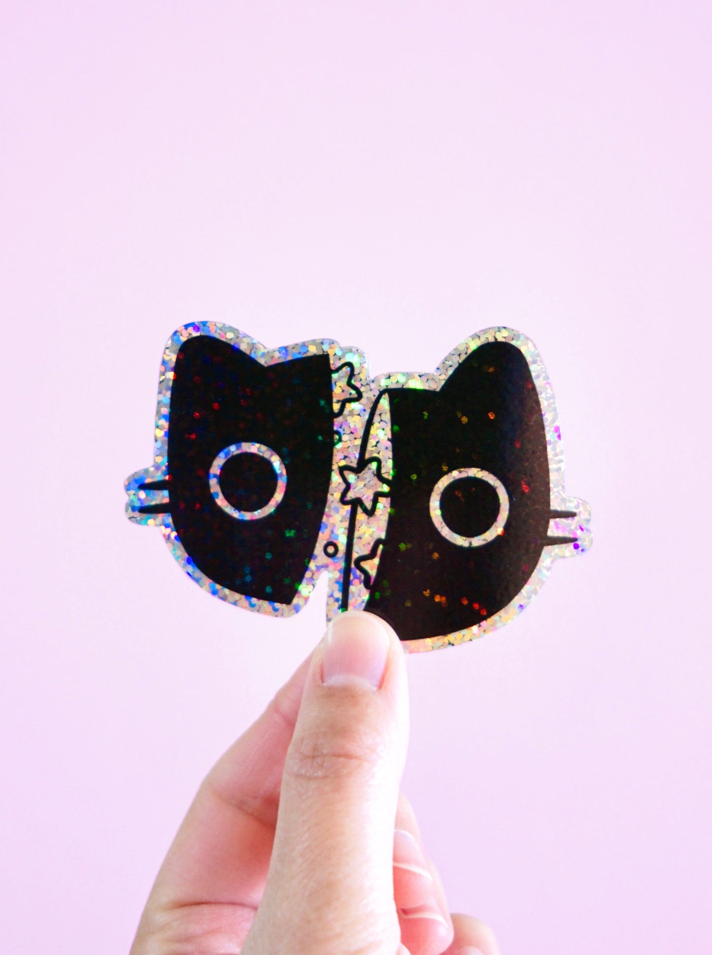 Spaced Out Cat Vinyl Sticker