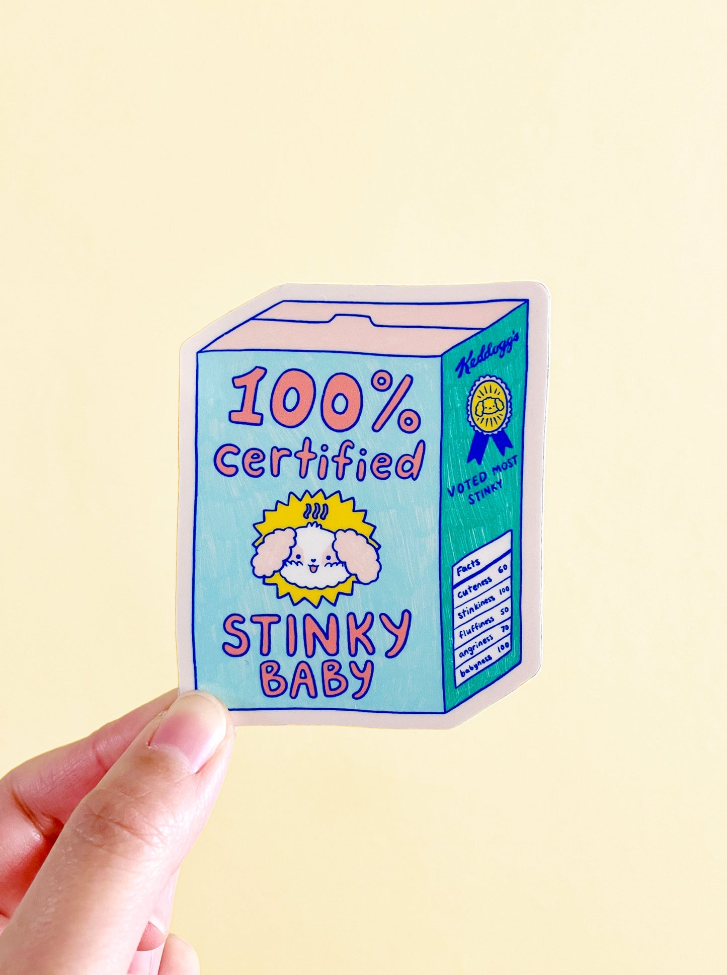 Stinky Baby Vinyl Sticker