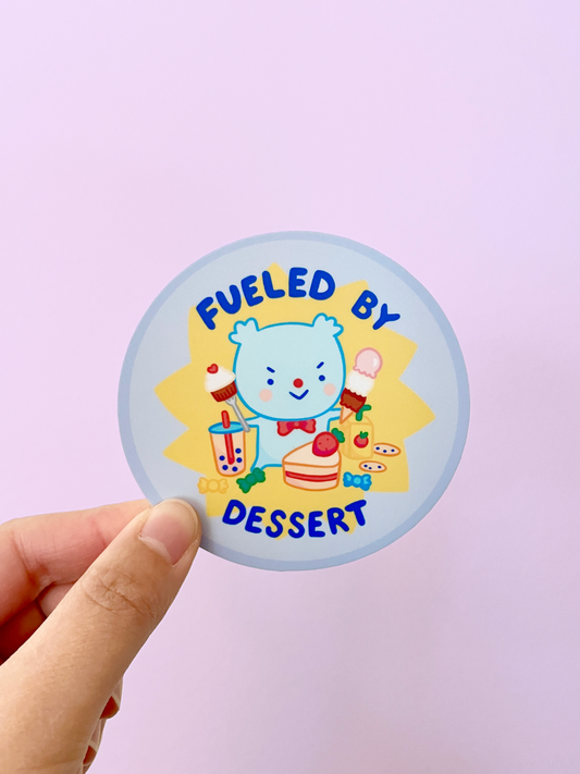 Fueled by Dessert Vinyl Sticker