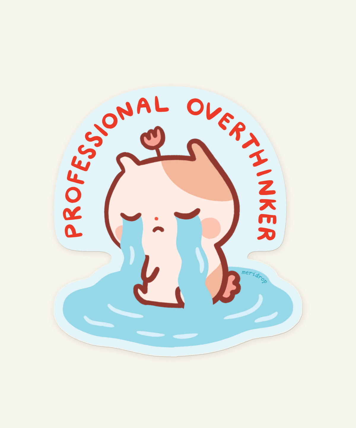 Professional Overthinker Vinyl Sticker