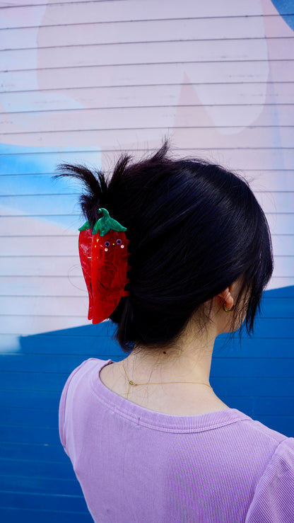 Chili Pepper Claw Clip