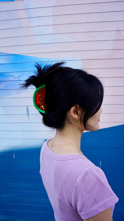 Watermelon Claw Clip