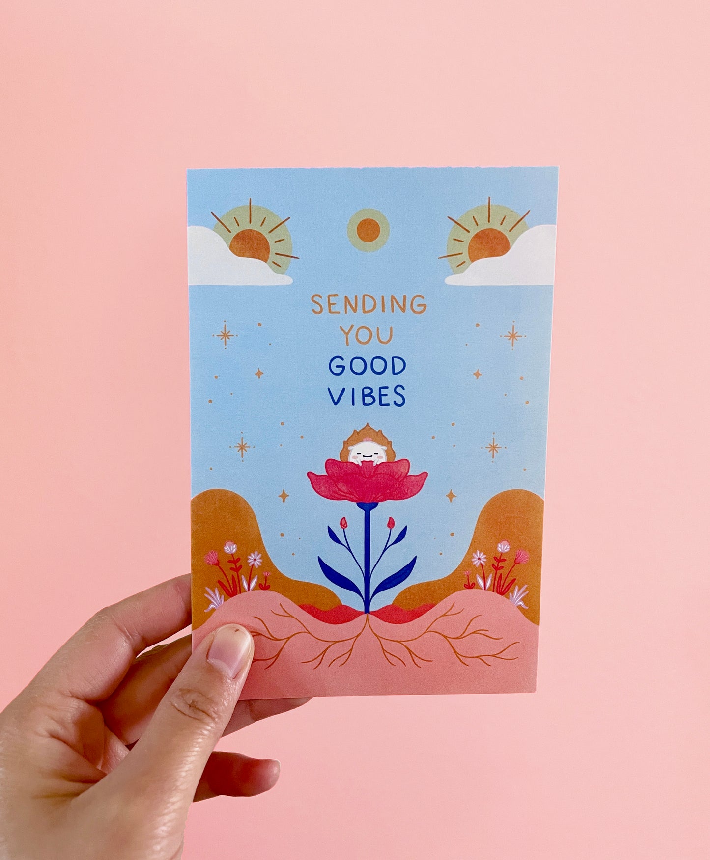 Good Vibes Greeting Card
