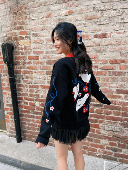 Goose Party Cardigan
