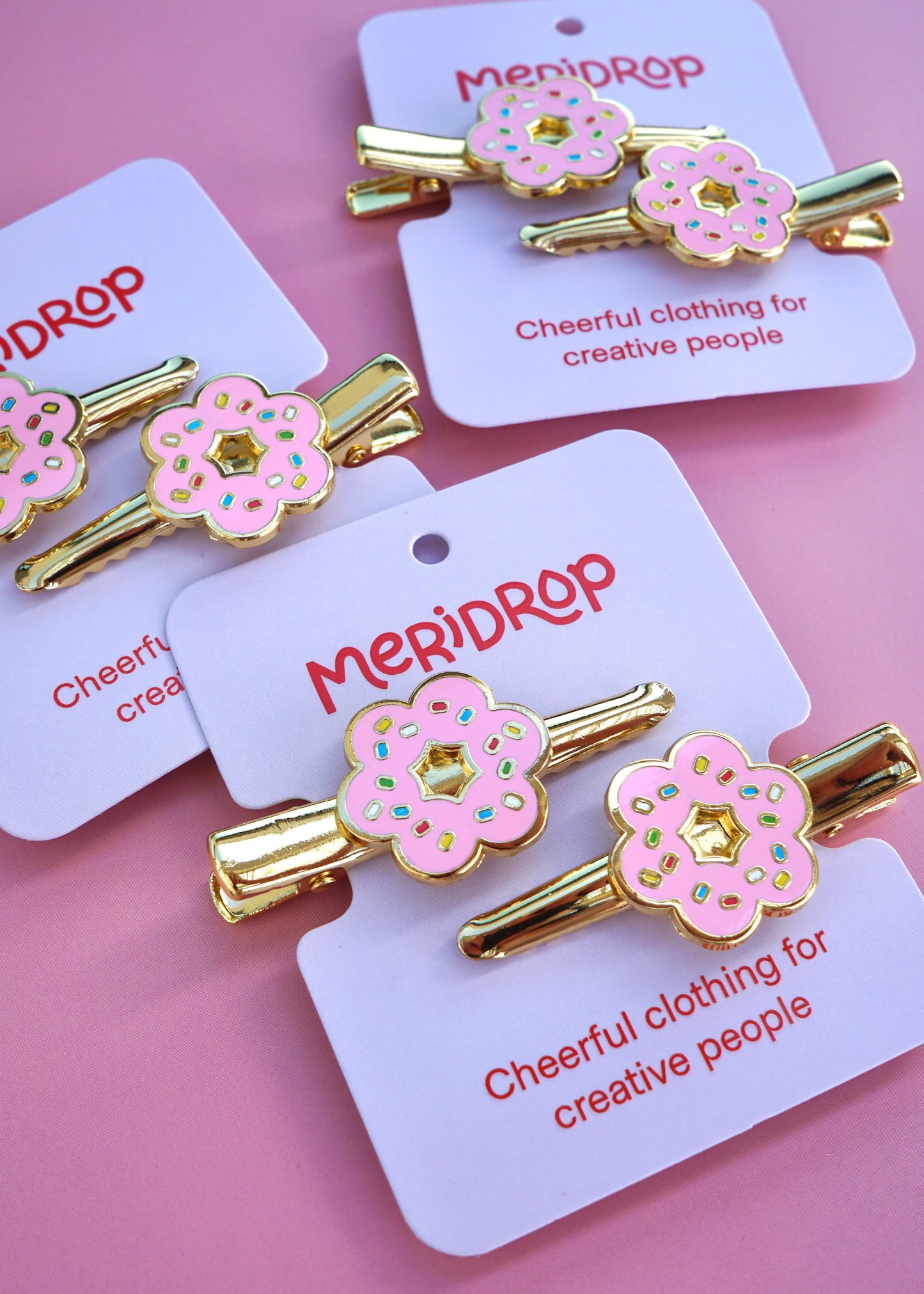 Mochi Donut Hair Clip Set