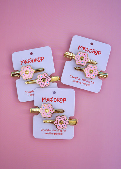 Mochi Donut Hair Clip Set