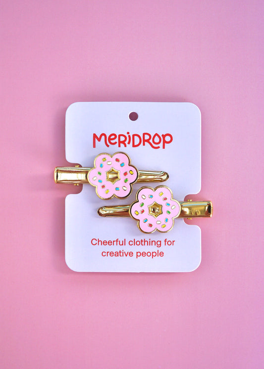 Mochi Donut Hair Clip Set