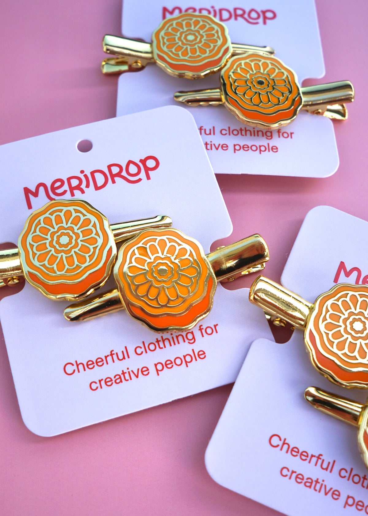 Mooncake Hair Clip Set