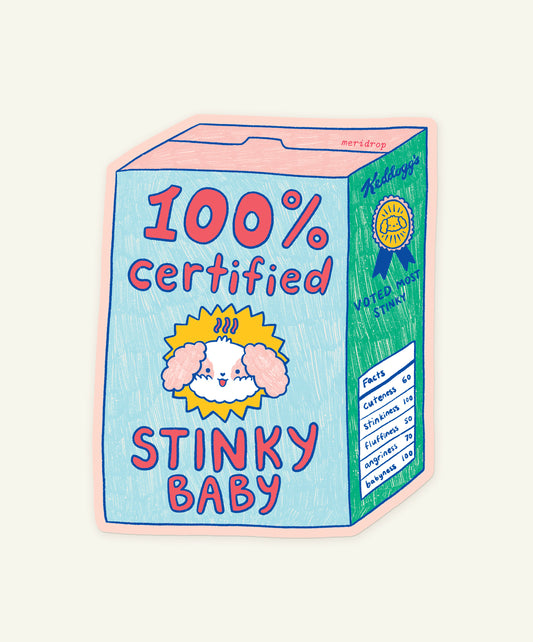 Stinky Baby Vinyl Sticker